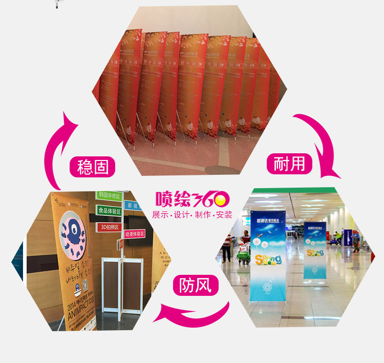 深圳直銷新韓式防風X展架 伸縮可調(diào)X展架廣告架 戶外易拉寶X展架
